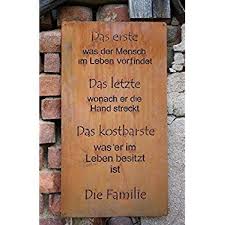 Willkommen Stander Rost Schild Deko Fur Hauseingang In Edelrost Amazon De Garten Edelrost Wandschmuck Tafel
