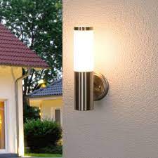 The best part of loft styles of decoration or the traditional one or keep decoration is you can experiment with the styles.you can opt for contemporary it is usually directed upwards and traditionally related to the torches a mixture that were affixed onto walls for illumination before modern lighting. Modern Outdoor Wall Lamp Stainless Steel Milk Glass Ip44 Kristof Lampandlight