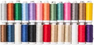 Amazon.com: Connecting Threads 100% Cotton Thread Set - 26 Pack of Spools  with Carrier | 220 yard spools of 50 weight thread for machine sewing,  handsewing, and quiliting