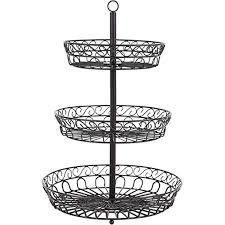 Espada Etagere Fruit Etagere 3 Stockig Dekorativer Obstkorb Vintage Schwarz Kuche Haushalt Wohnen 3s Obst Etagere Obstkorb Etagere 3 Stockig