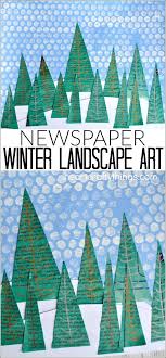 Winter Landscape Art For Kids Winter Art Lesson Preschool Art Projects Winter Crafts For Kids