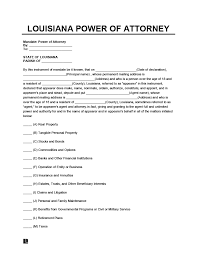Find the right affiliate you need that is louisiana state specific. Free Louisiana Power Of Attorney Forms Pdf Word Downloads