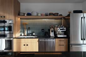 I thought that the veined white quartz would go with our current cabinets and many other choices. Best 60 Modern Kitchen Subway Tile Backsplashes Wood Cabinets Design Dwell