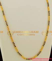 Mangalsutra chain with small black beads and ball pendent design gives an attractive and trendy look. Chn038 Lg 30 Inches Long Kerala Karugamani Chain Designs Gold Plated Mangalsutra Online Buy Original Chidambaram Covering Product At Wholesale Price Online Shopping For Guarantee South Indian Gold Plated Jewellery
