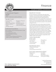 Senior financial analyst duties and responsibilities. Finance College Of Business Administration Department Overview Undergraduate Programs