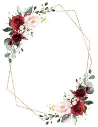 Romantic Watercolor Burgundy Floral Geometric Invitation Zazzle Com Geometric Invitations Wedding Invitation Background Floral Border Design