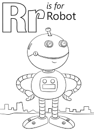 Alphabets coloring pages, printable coloring pages for adults, letter r coloring page, zendoodle diy colouring. Robot Letter R Coloring Page Free Printable Coloring Pages For Kids