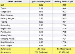 The ets gold is the most common service among the 3 ets service classes, but the ets gold service between kl sentral and ipoh has slightly more stops than the other services between kl sentral and butterworth or padang besar, and is also commonly served by the 91 class with the exception of two. Jadual Ets Ipoh Kl Kajang To Kl Sentral Mrt Ktm Komuter Train Bus Ets Ticket Price May Vary From Time To Time Saij Pan