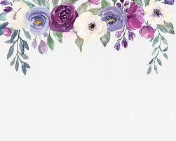 Plum Purple Lavender And White Flowers Bouquets Floral Etsy Purple Flowers Wallpaper Flower Border Floral Border Design