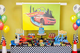 Hot Wheels Car Birthday Party Kara S Party Ideas Hot Wheels Birthday Hotwheels Birthday Party Hot Wheels Party
