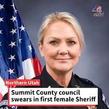 Following the retirement of Summit County Sheriff Frank Smith, the county  council has officially sworn in a new leader for the department. Kacey  Bates is the first female sheriff of Summit County.
