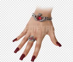 Cara ukur lilit gelang tangan. Claddagh Ring Bracelet Alchemy Gothic English Timah Ring Cinta Cincin Gelang Png Pngwing
