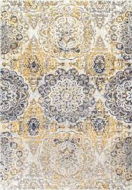 Kelvin Floral Gold Area Rug Gold Rug Area Rugs Rugs