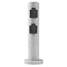 Beim strom im garten müssen einige regeln unbedingt beachtet werden, denn widrige wetterverhältnisse und die nässe können auch gefährlich sein. Aussen Energie Verteiler 4 Steckdosen Stein Optik Saule Garten Strom Versorgung Hof Pfosten Harms 103227 Kaufen Bei Www Etc Shop De Gmbh Co Kg