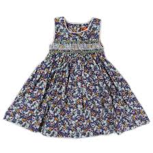 Wenchoice Blue Floral Babydoll Dress Girls S 1y 2y Walmart Com