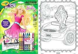 Pictures of crayola barbie coloring pages and many more. Markers Crayons Home Garden 2014 Crayola Color Alive Barbie Coloring Book With Crayons Bistrozdravo Com