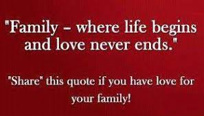 Family - where life begins | Inspirational Quotes - Pictures ... via Relatably.com