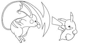 Though it is not easy … Pikachu Vs Raichu Coloring Page Color Luna