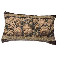 Antique 1900 shabby chic boudoir pillow french crochet linen big rectangular. Large Lumbar Tapestry Pillow Maison Maison Design