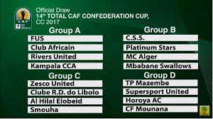 Derbies, fascinating encounters and reunions in store excitement is mounting ahead of the african qualifying competition for the fifa world cup qatar 2022™, especially with the draw for the first. Caf On Twitter Draw Results Group Stage Of Caf Confederation Cup 2017 Cafcc