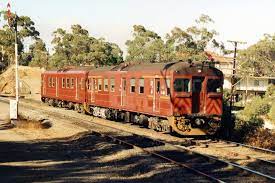 Two 400 Class Redhen Railcars Working A Belair To Adelaide Local Train In 1990 At The Eden Hills Railway Station In Eden Train Railway National Railway Museum