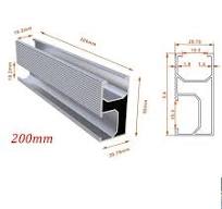 Solar Panel PV Profile Alu Mounting Rail Flat Roof Metal Roof Solar Rail