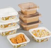 Supply White Brown Kraft 750cc Disposable Square Paper Bowl ...