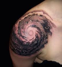 Black And White Space Tattoo 40 Space Tattoo Ideas Cuded Cosmic Tattoo Cosmos Tattoo Astronomy Tattoo