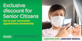 — picture by yusof mat isa Grab Malaysia To Support Vaccination For Senior Citizens With Discounted Rides Grab My