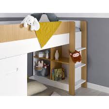 Lit mi hauteur adulte stunning litbureau combin comforium lit. Lit Mi Hauteur Bureau Commode Pour Enfant