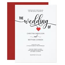 Black And White Invitation Card Design Modern Trendy Black White Red Heart Wedding Invitation Zazzle Com In 2020 Heart Wedding Invitations Red White Weddings Red Wedding Invitations