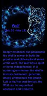 Native American Zodiac Sign Wolf By Kimberlee Edgar