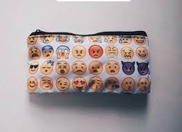 Zipper Pouch Pencil Pouch Pencil Case Emoji Emoticon Tumblr Pencil Case Pencil Pouch Emoji