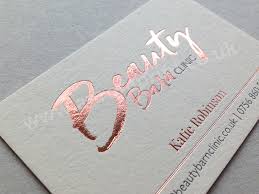 Design your metallic business card. Rose Gold Foil Business Cards And Stationery Printing