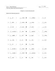 100 free balanced equations worksheets with answers for kids ever since you started learning about the field of chemistry, your teachers might often have stressed upon the importance of balancing chemical equations. Ws 4 Name Date Balancing Equations Balance The Following Chemical Equations 1 Agi Na2s Ag2s Nai 2 Na3po4 Hcl Nacl H3po4 3 Ba3n2 H2o Ba Oh 2 Nh3 4 Course Hero