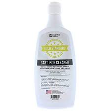 cast iron surfaces, penetrates grime