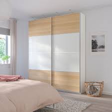 Sie möchten ihren ikea pax schrank mit dem paxplaner entwerfen? Mehamn Para Razdvizhnyh Dverej Pod Belenyj Dub Belyj 200x236 Sm Ikea Pax Wardrobe Door Frame Sliding Doors