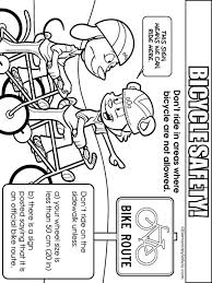 Select one of 1000 printable coloring pages of the category educational. Bicycle Safety Coloring Pages Free Printable Bicycle Safety Coloring Pages