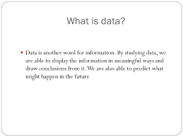 Synonyms for showing include appearance, demonstration, performance, presentation, airing, broadcast, display, production, staging and televising. Further Maths Hello 2014 Univariate Data What Is Data Data Is Another Word For Information By Studying Data We Are Able To Display The Information Ppt Download