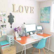 Desain Meja Komputer Cewek Perempuan Decoracion De Unas Disenos De Unas Oficina En Casa