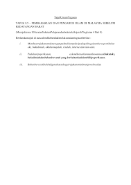 Kedatangan islam telah mengembangkan pendidikan formal. Tajuk Umum Tugasan Bab 8