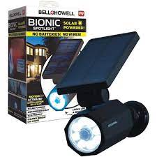 Buy now from amazon →. Bell Howell 4 Watt Solar Powered Motion Activated Integrated Led Black Outdoor Bionic Spotlight Night Light 2963 The Home Depot