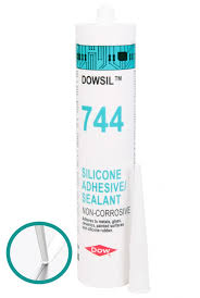 Dowsil 744 RTV White Silicone Adhesive Sealant 310ml cartridge - online  purchase | Euro Industry
