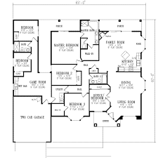 Mediterranean 6 Beds 3 Baths 2511 Sq Ft Plan 1 592 Main Floor Plan Houseplans Com Inspirati House Plans With Photos 6 Bedroom House Plans House Layout Plans