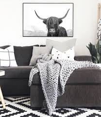 Black And White Cow Pictures To Print Large Highland Cow Print Black And White Cow Art Farm Animal Photography Prints Large Wall Art Boho Decor Modern Farmhouse Decor Black And White Living Room Highland Cow Print Cow Decor