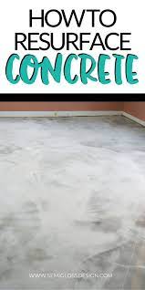 How To Resurface A Floor With Concrete Cleaning Concrete Floors Diy Stained Concrete Floors Concrete Floor Repair