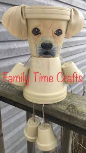 Yellow Labrador Terracotta Clay Pot Dog By Family Time Crafts Clay Pot Crafts Terra Cotta Pot Crafts Clay Pot Projects