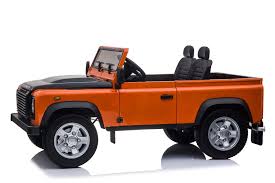 Utilizado en el proyecto original puede ser substituido por un motorcito para bicicleta, al que se proveerá de aunque la mayoría de estos motorcitos están provistos de un dispositivo disyuntor, se puede hacer uno en combinación con un. Land Rover Defender 4 Motores 2 Plazas Rc Naranja Landrover Defender Land Rover Land Rover Defender