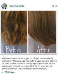 Ends Hair Mask Home Honey Naturally Remedies Rid Split In 2020 Diy Hair Mask Coconut Oil Hair Diy Hairstyles