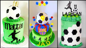 Boys birthday cakes can be created to reflect personality, sports, hobbies or a carrer. Beautiful Soccer Football Theme Birthday Cakes Ideas For Baby Boy Boys Youtube